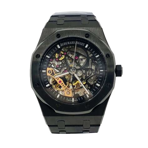 audemars piguet black skeleton prix|Audemars Piguet 41mm skeleton.